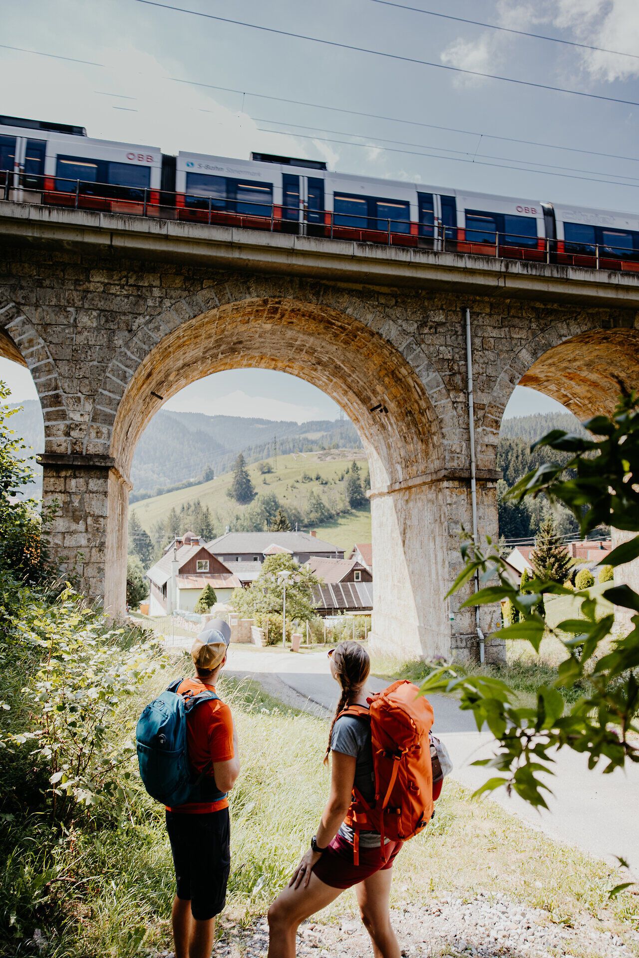 Semmering railroad hiking trail from Semmering to Mürzzuschlag