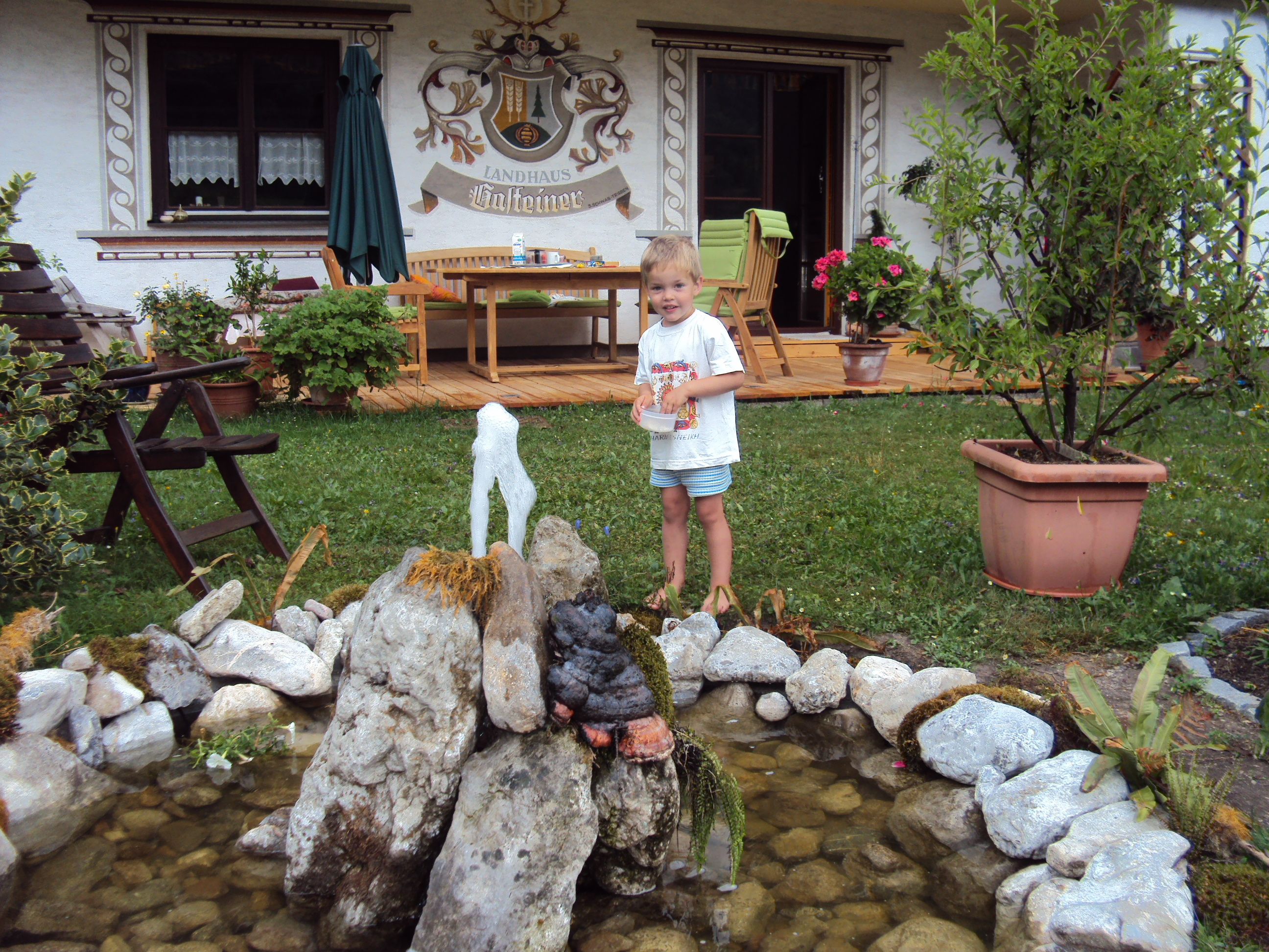 Child in the garden