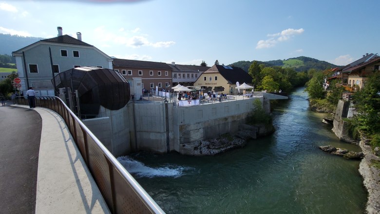Viewing platform at the Scheibbs Ceramics Museum / Brandstatt hydroelectric power station / Heuberg Bridge, © Stadtgemeinde Scheibbs