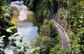 Cycling along the river Ybbs, © schwarz-koenig.at