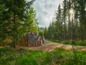 Nebelstein Erlebnis-Wanderweg, Station 6 Moorkugel, © Gemeinde Moorbad Harbach, Reinhard Podolsky