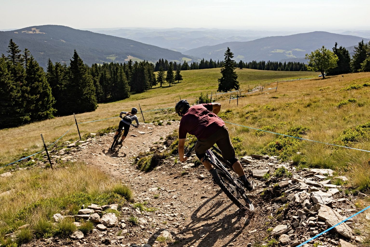 Biking with a view on the Wexl Trails