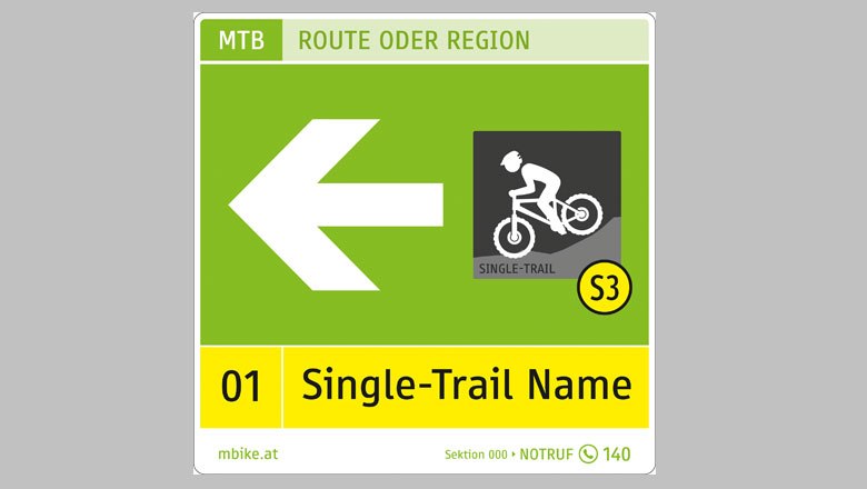 Single trail, signposting
