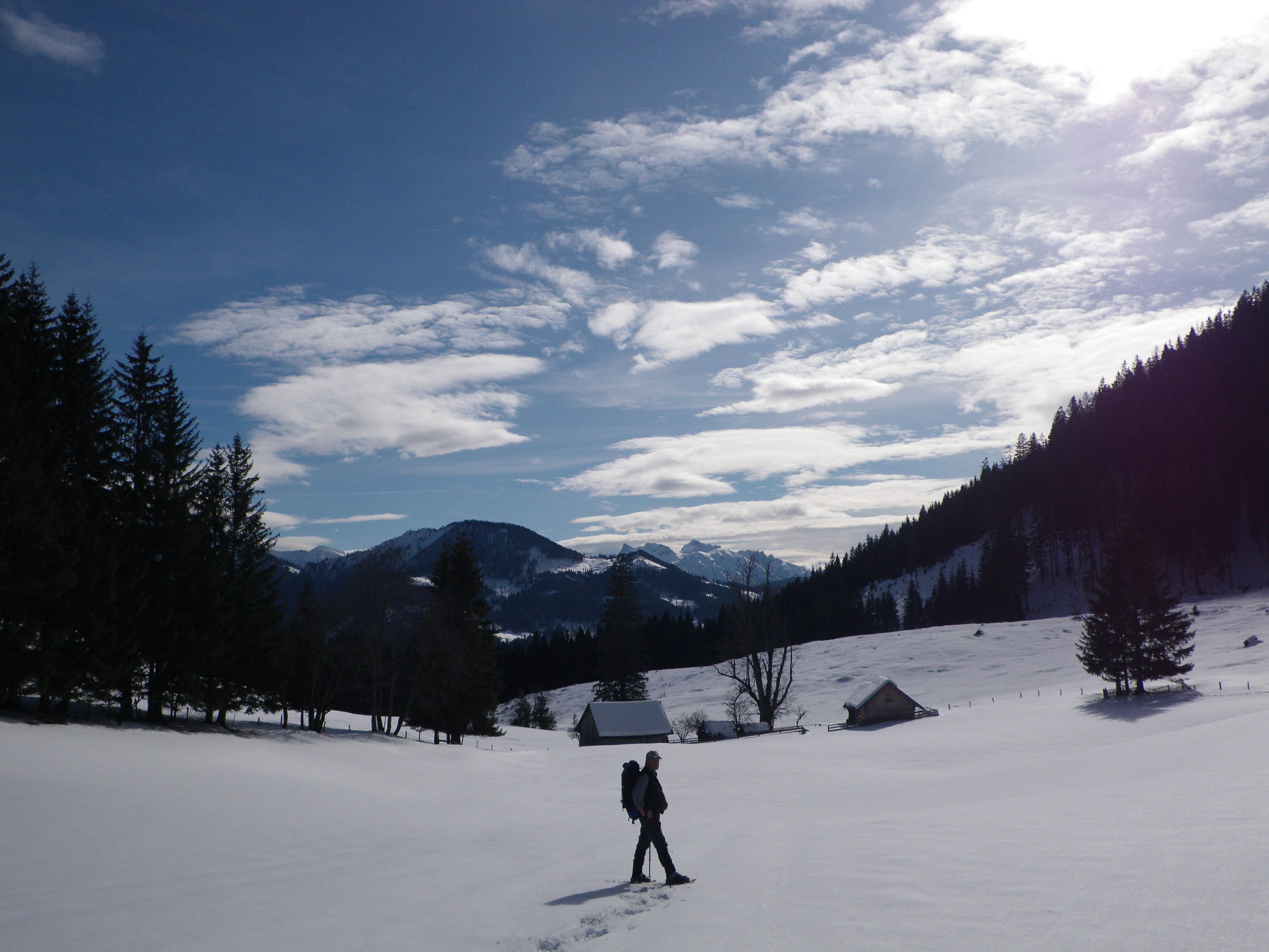 Snowshoe hiking