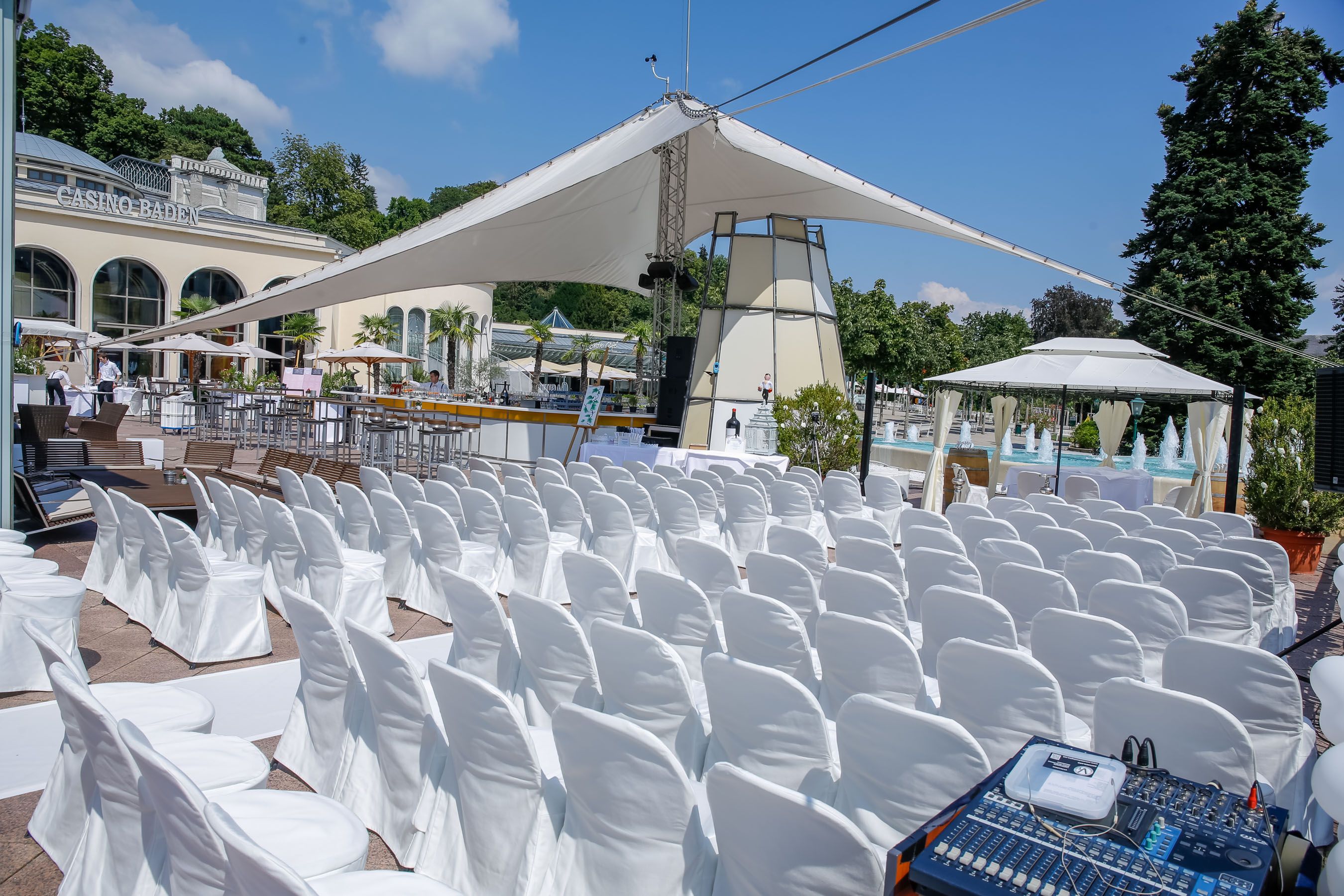 Wedding ceremony terrace