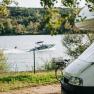 Pitch with a view of the Danube, © Marbach Camping