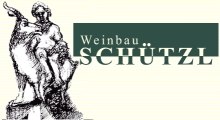 Logo of Weinbau Sch&uuml;tzl with a sculpture and text.