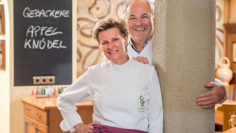 Renate Schaufler (head chef) and Erich Mayrhofer, © weinfranz.at Renate Schaufler (head chef) and Erich Mayrhofer, © weinfranz.at