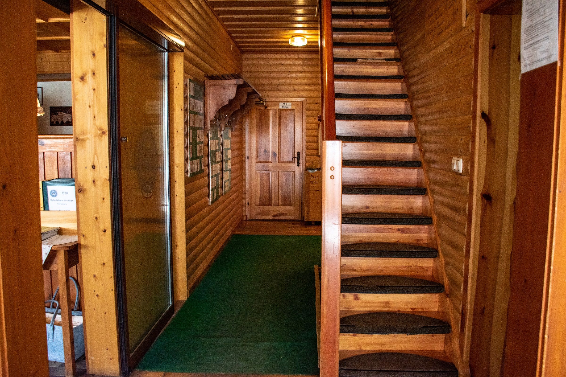 Entrance to the rooms