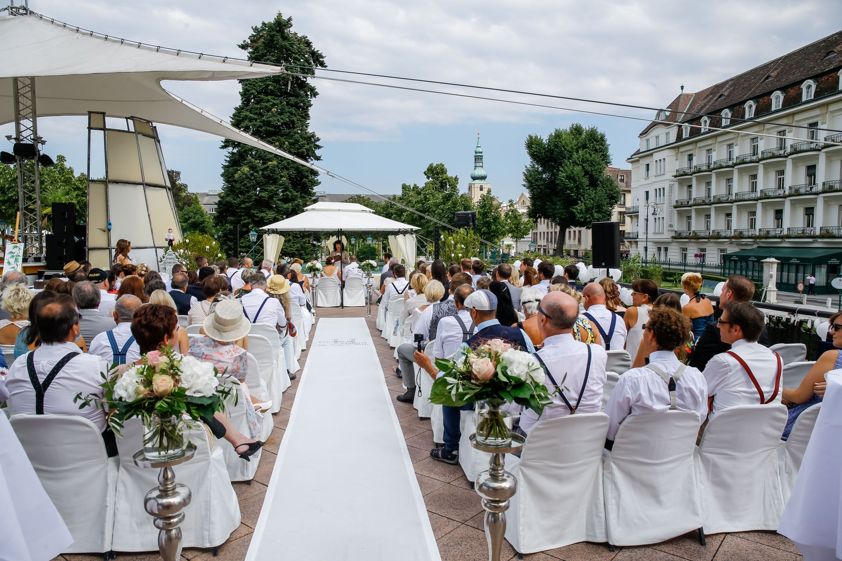 Wedding ceremony terrace