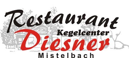 Logo of the Diesner restaurant and bowling center in Mistelbach.