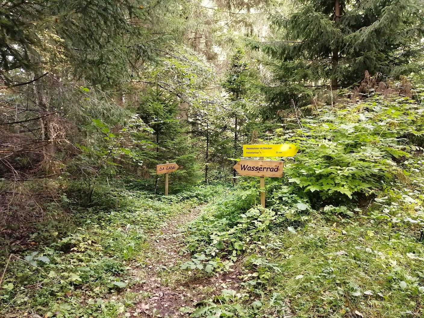 Path to the waterwheel