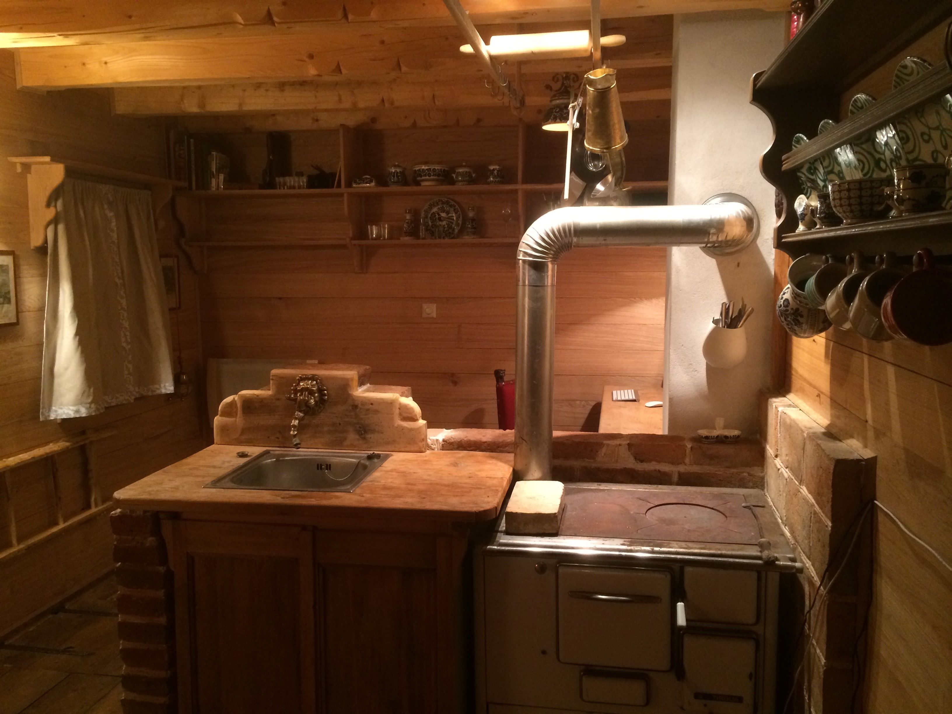 Interior view of the woodcutter's hut