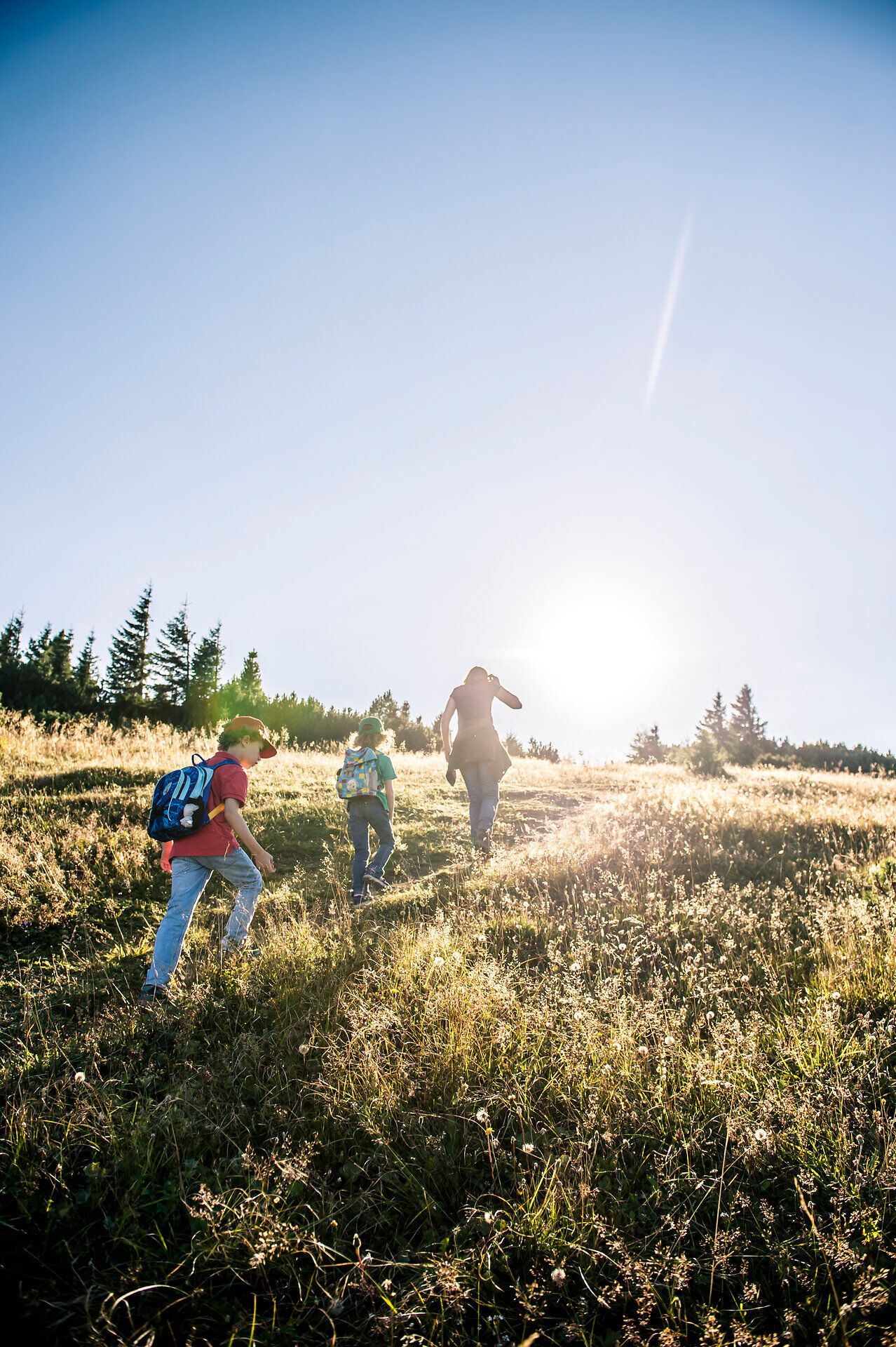 The gentle hills of the Rax invite you to an unforgettable adventure. Children and adults alike enjoy the fresh mountain air and bright sunshine as they hike through the flowering meadows. Here, in the midst of nature, every step becomes an experience full of joy and discovery.