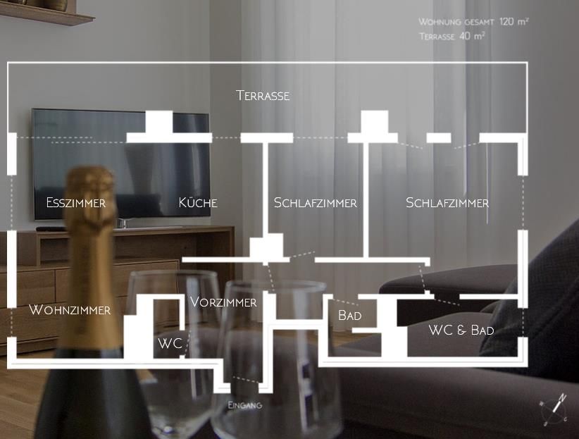 Floor plan of the apartment 