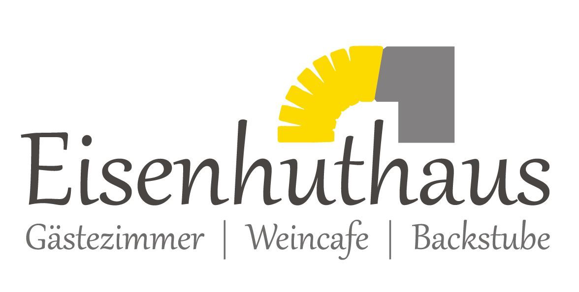 Logo of the Eisenhuthaus with yellow and gray design.