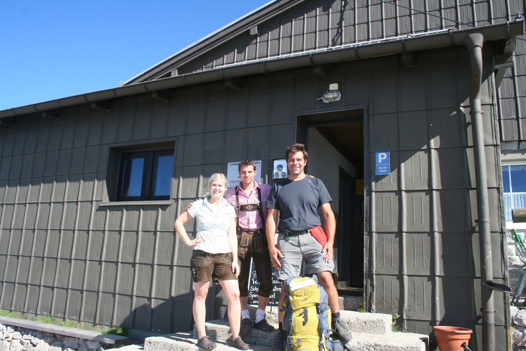 Axel as a guest at the Fischerhütte.