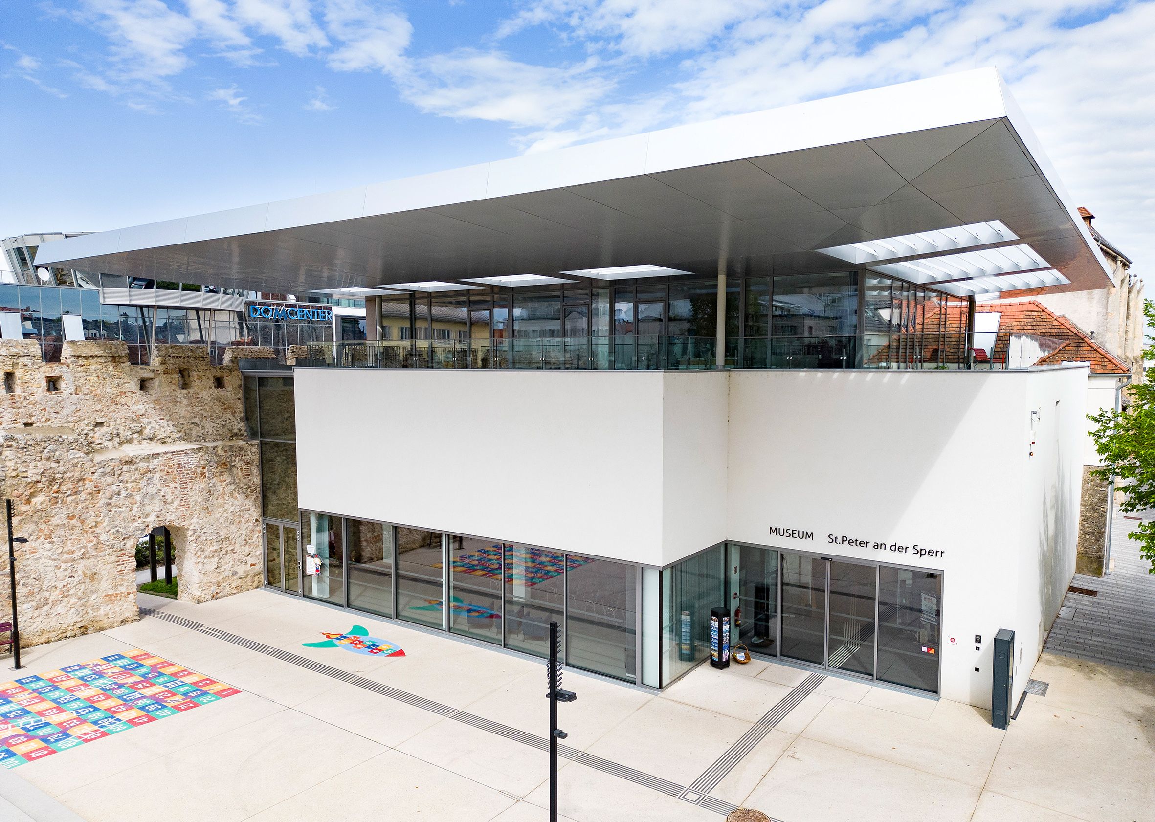 The modern city museum, which was built onto a former monastery