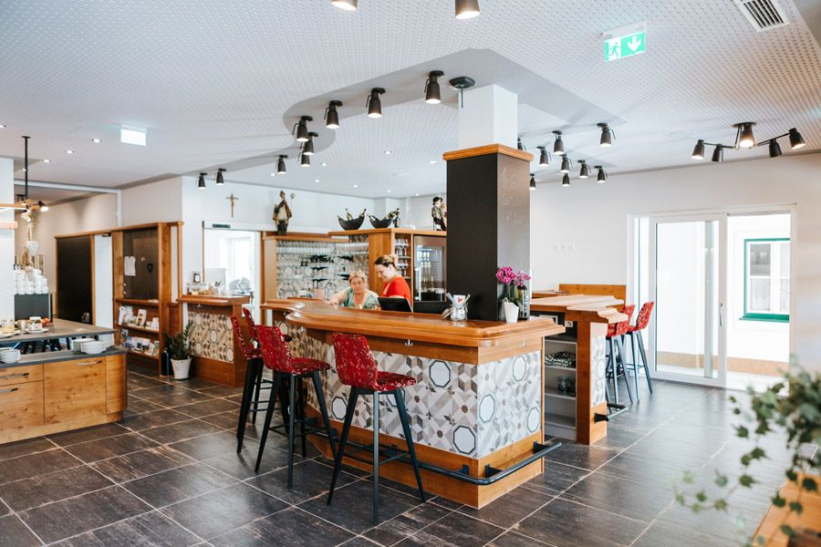 Reception area at Winzerhof Dürauer