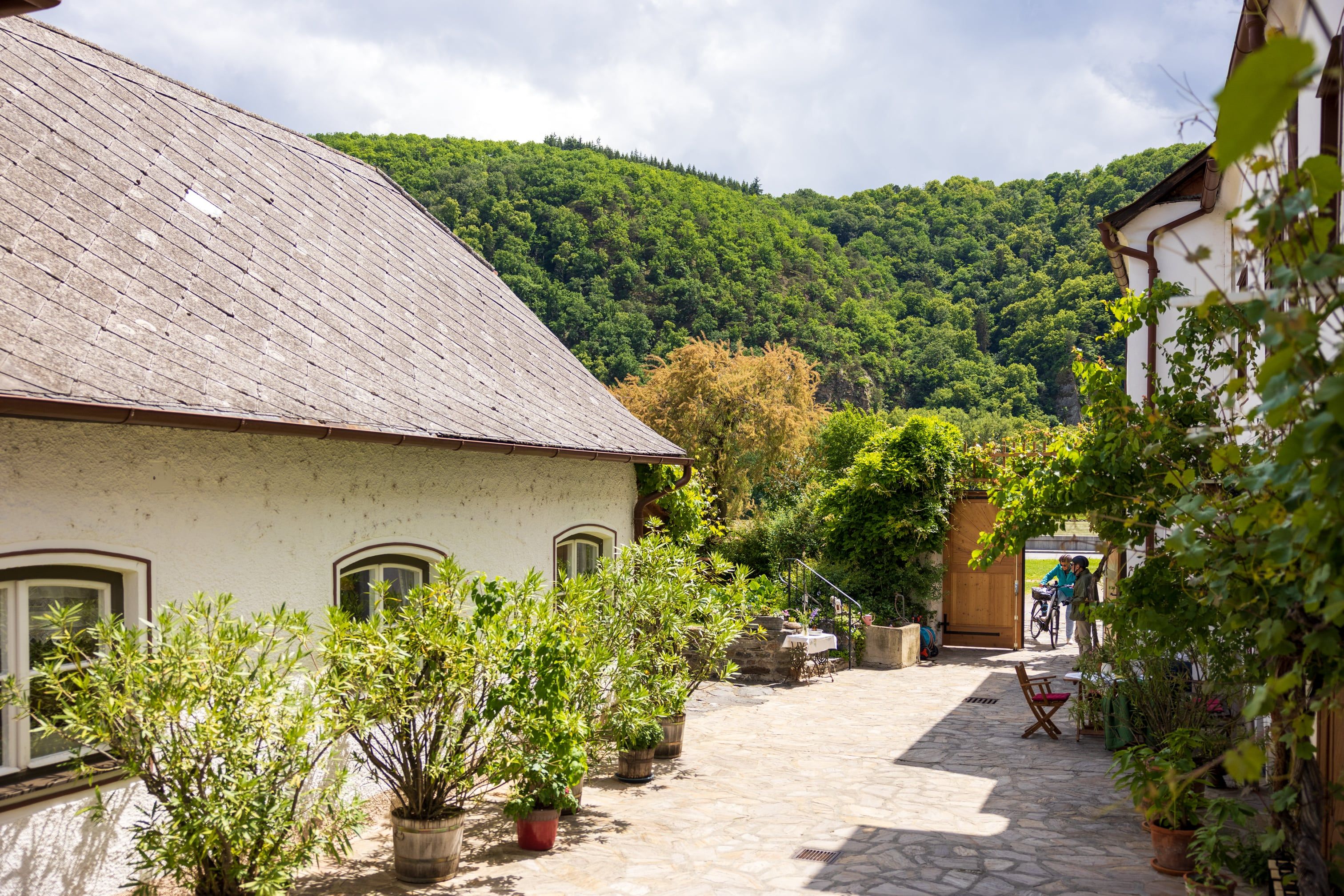 The inner courtyard