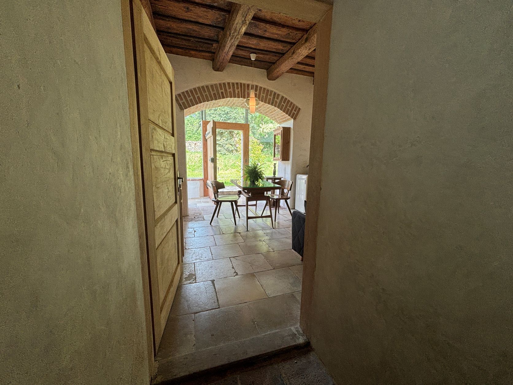 View of the eat-in kitchen