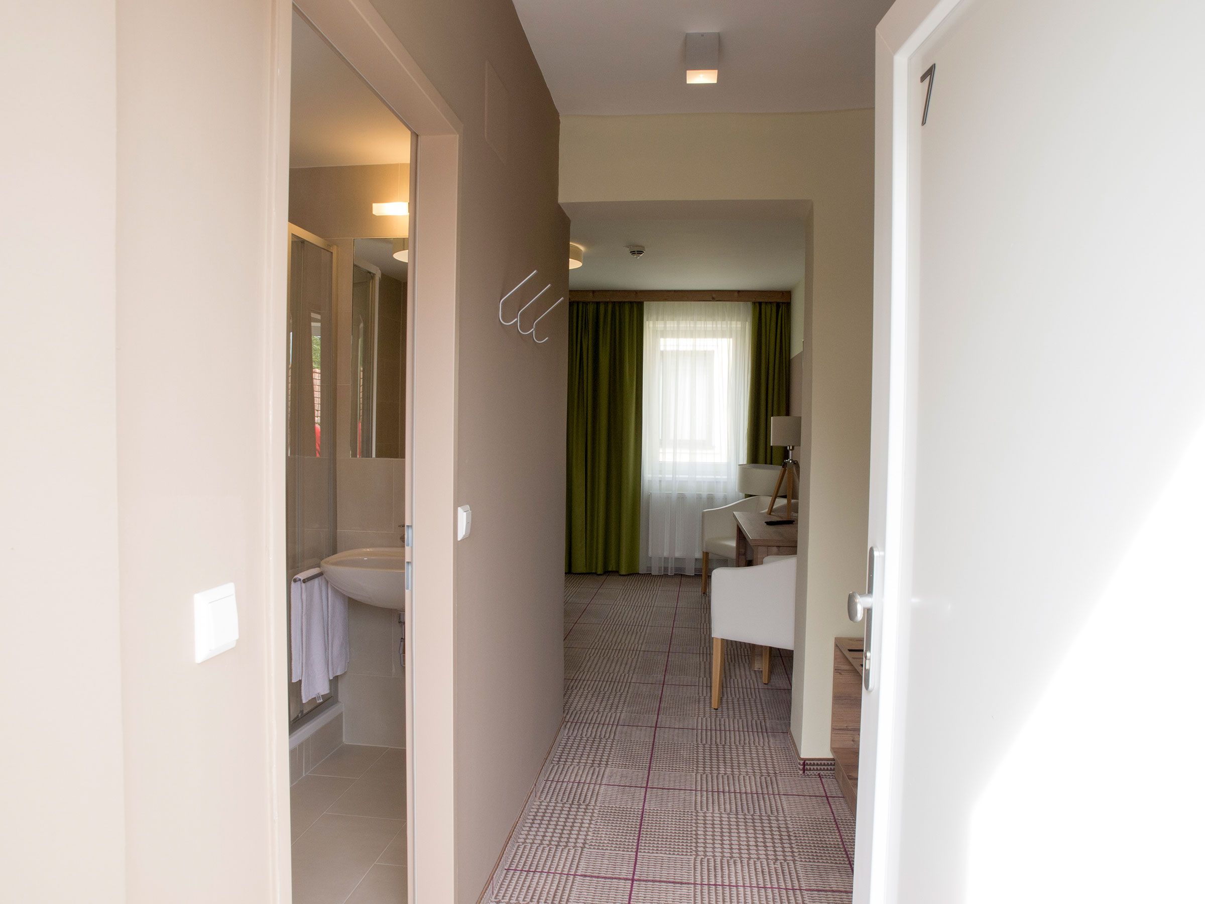 View from the entrance into the room