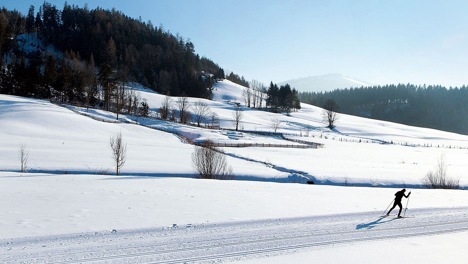 Cross-country skiing in St. Aegyd