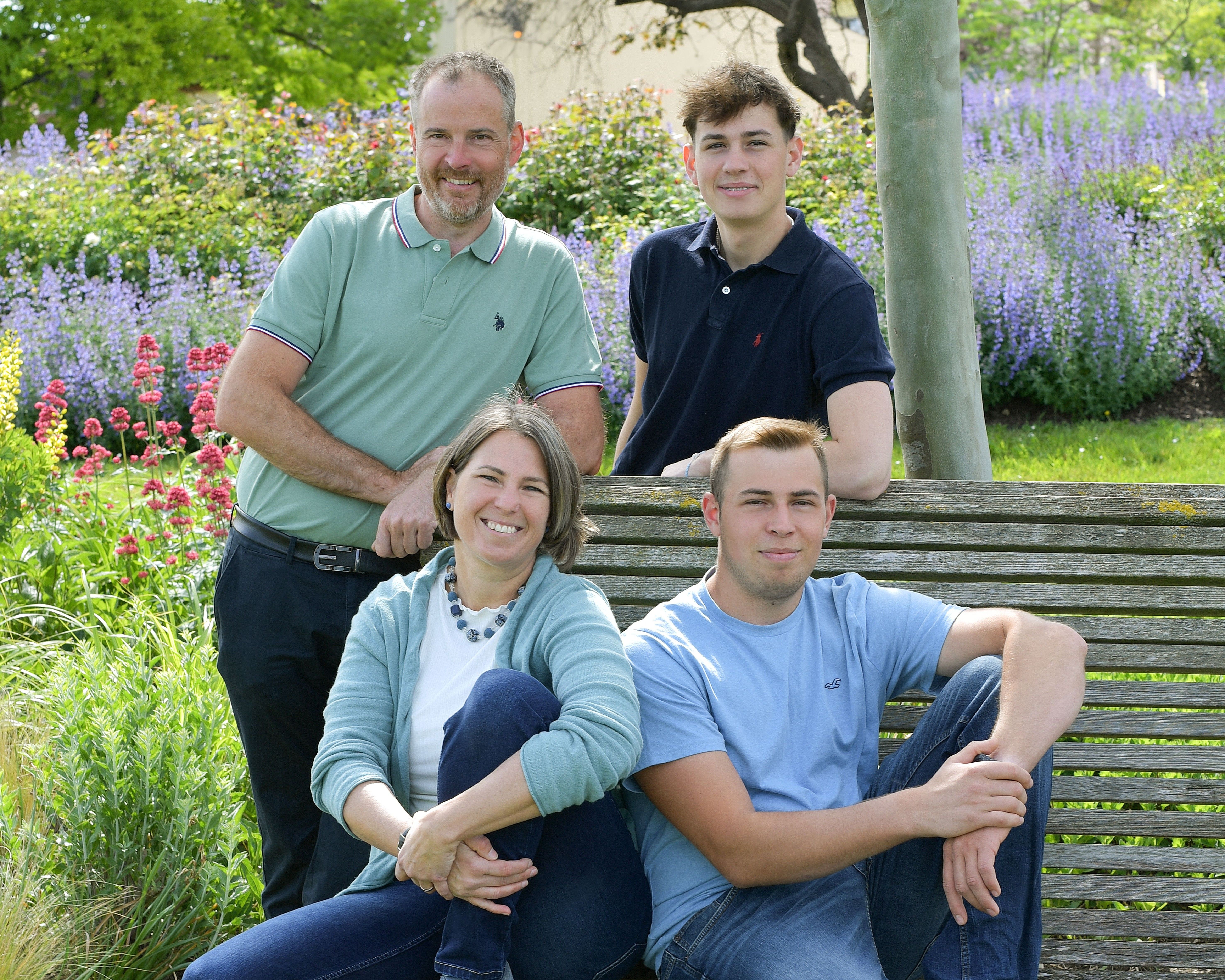 Mayer family, father, mother, 2 sons