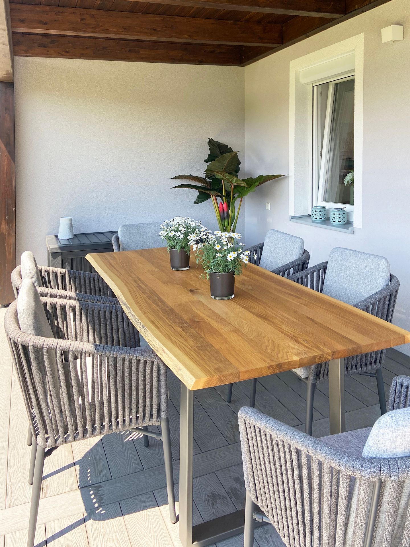 Table on the terrace