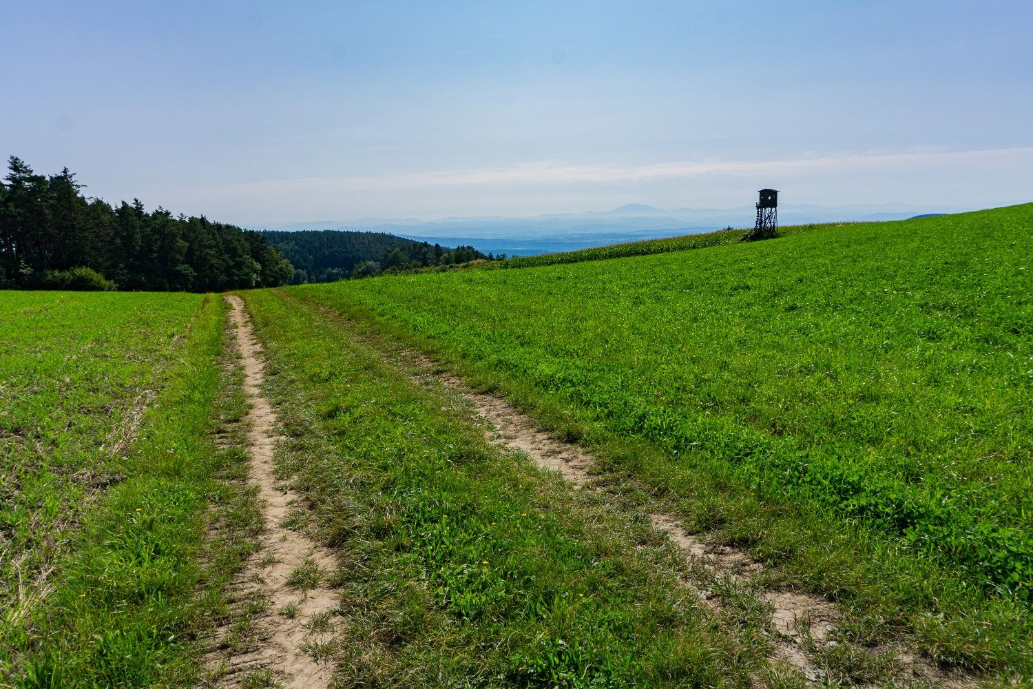 After the saddle, view to the Ötscher