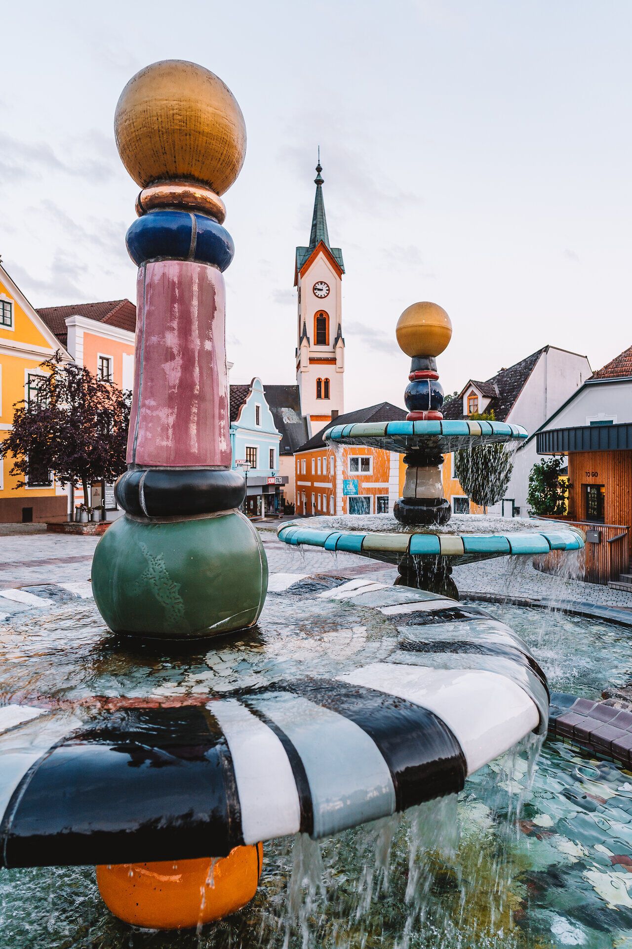 Hundertwasserbrunnen in Zwettl