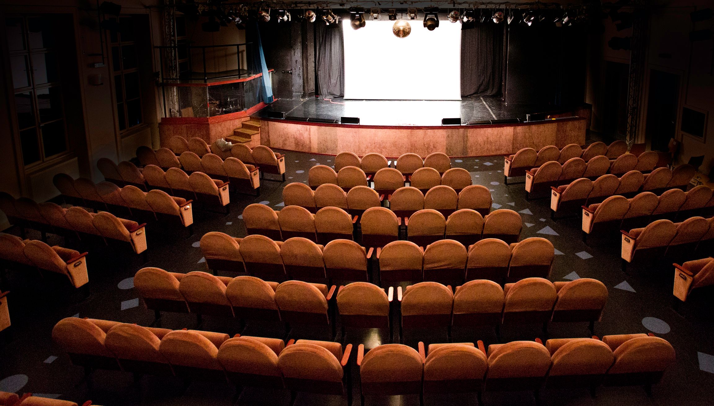 Large hall with stage