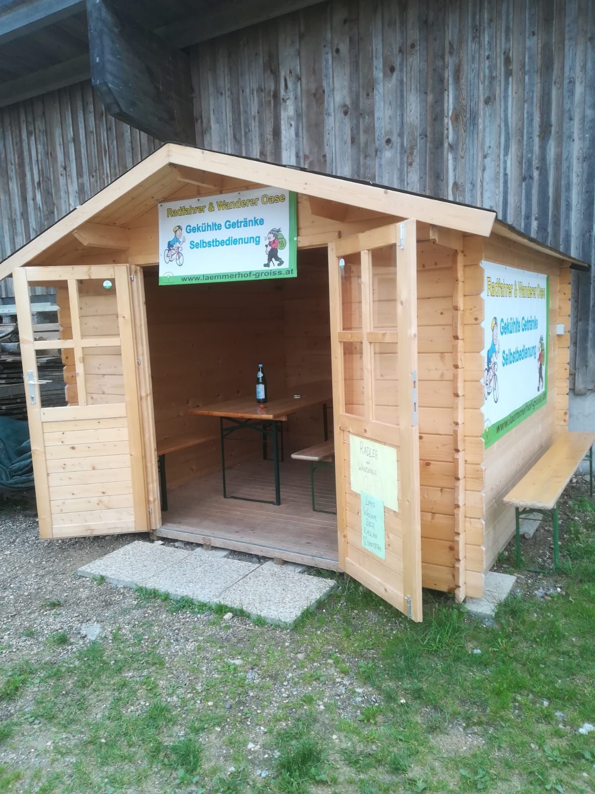 Rest stop at the Lämmerhof Groiß