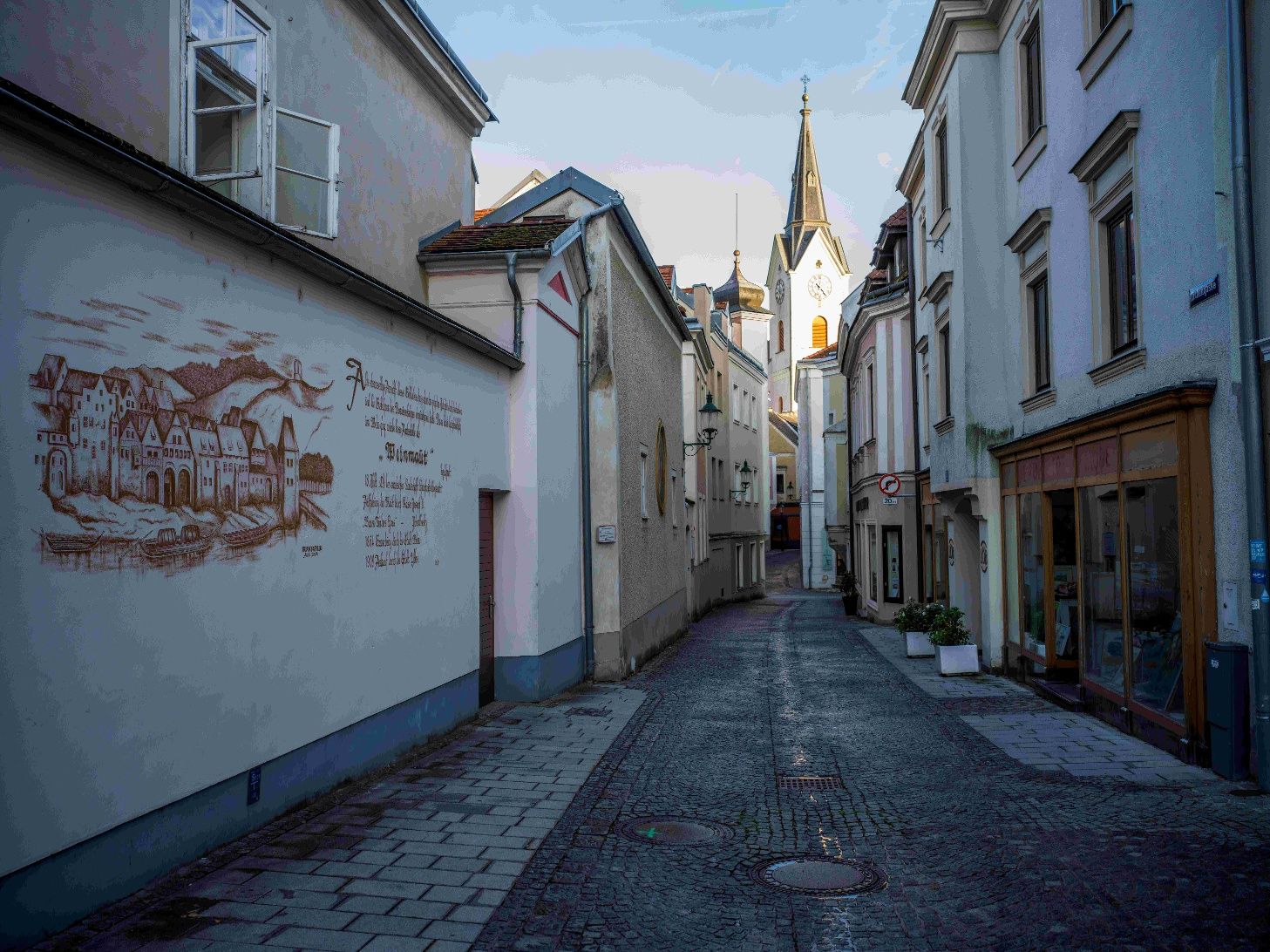 Old town alley in Ybbs