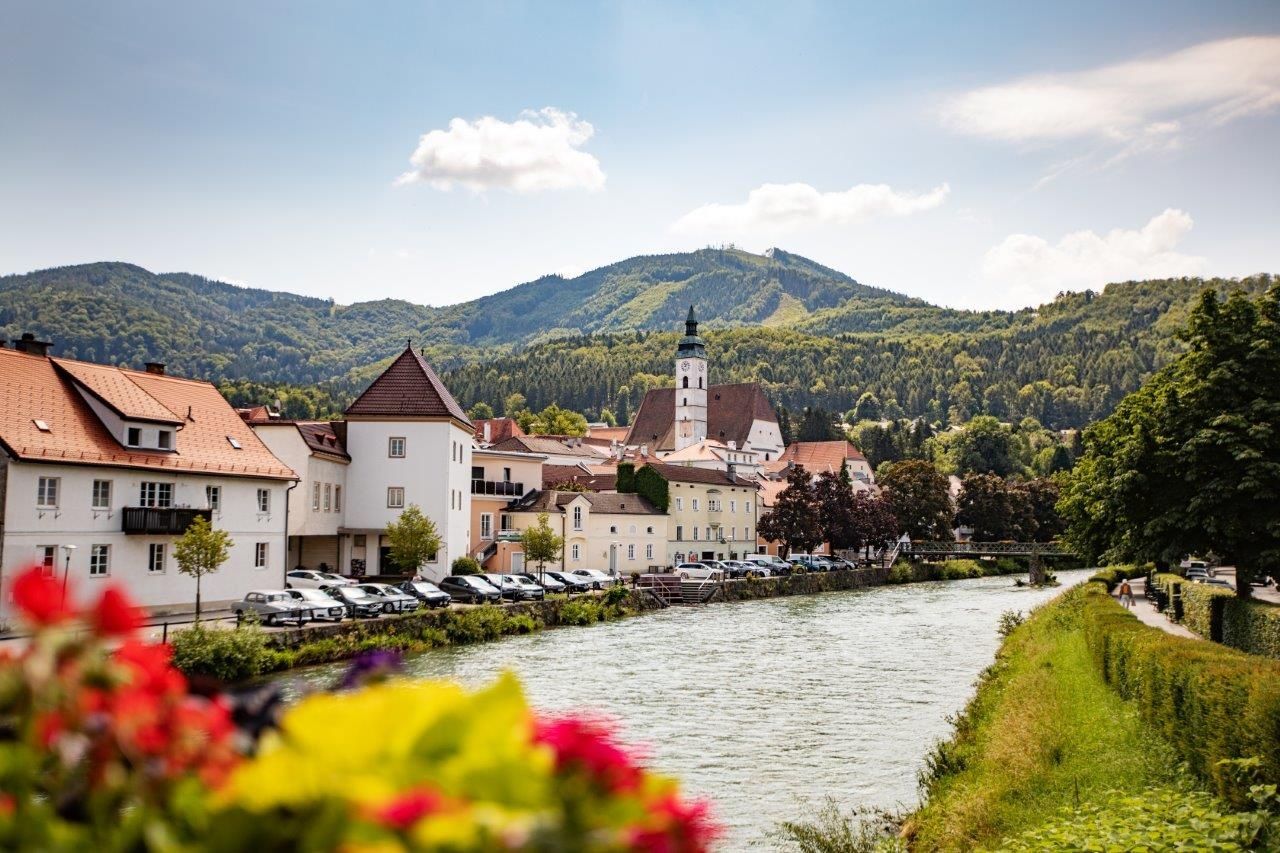 Located directly on the Erlauf: The municipality of Scheibbs