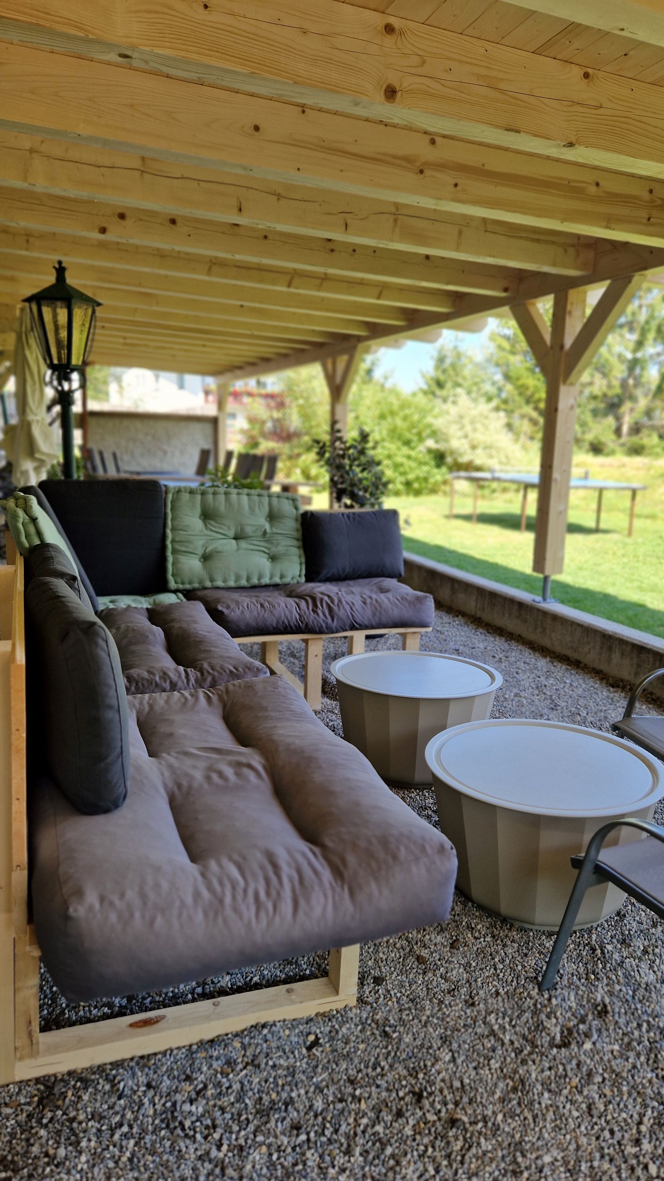 Sitting area in the garden