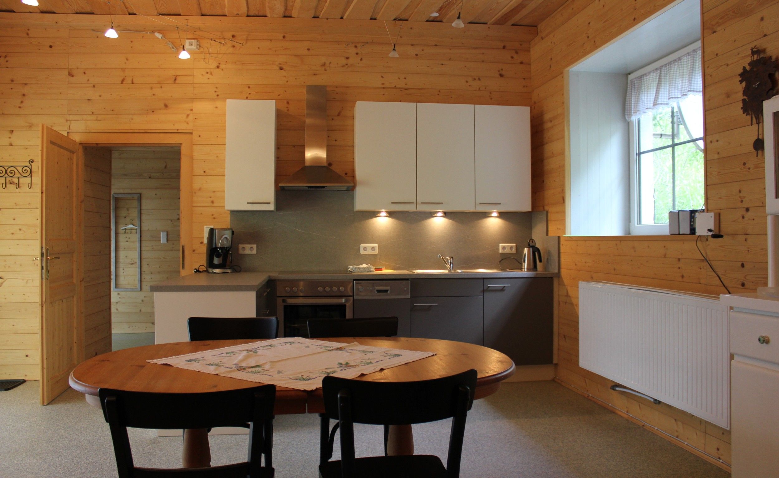 View of the kitchen, Försterstube vacation apartment