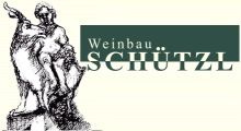 Logo of Weinbau Schützl with a sculpture and text.