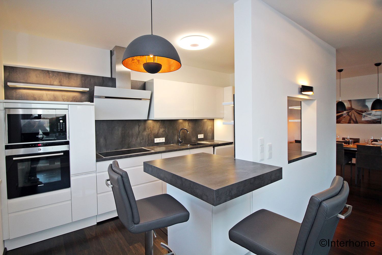 Kitchen with small dining table 
