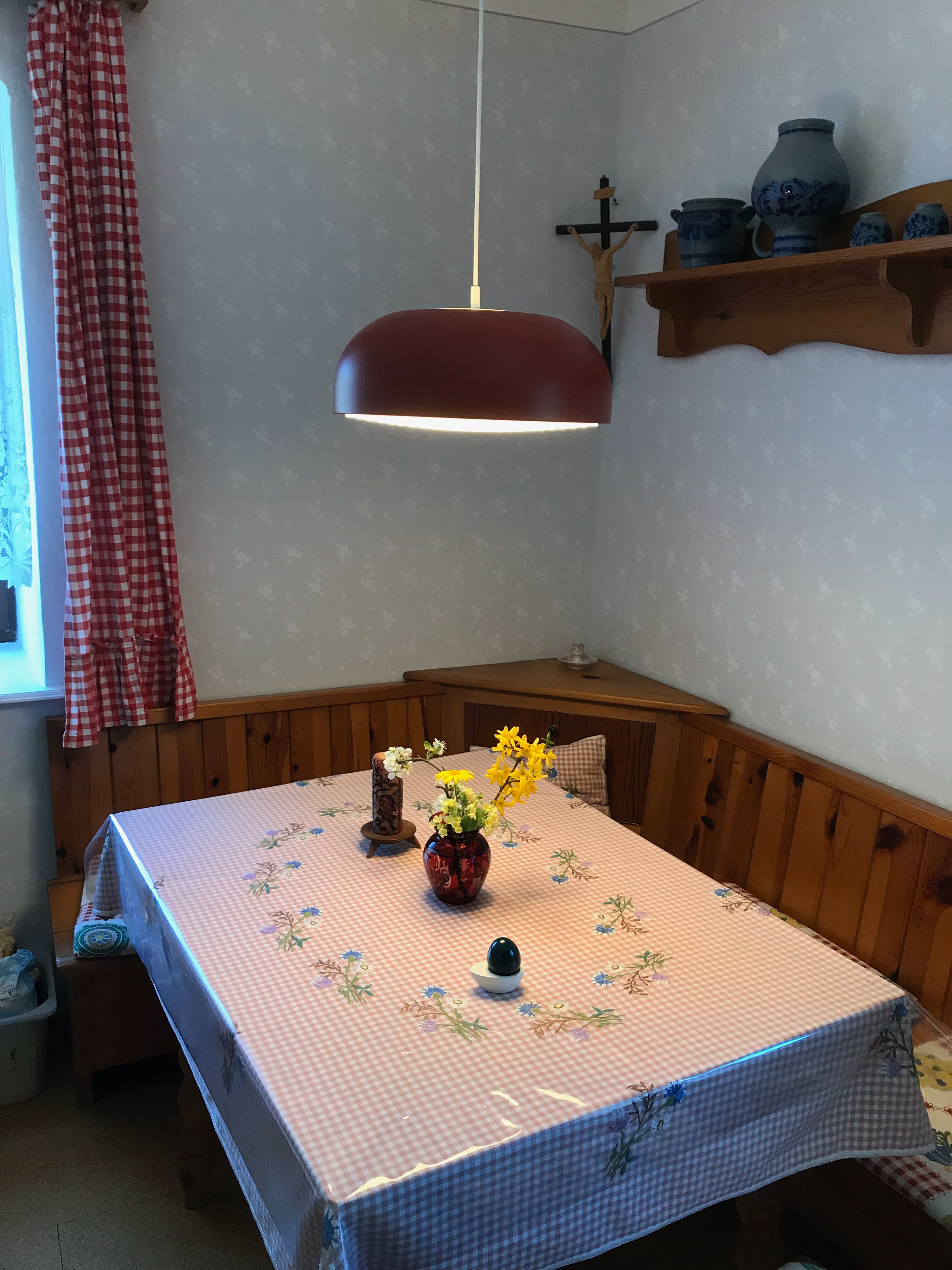 Dining table in the kitchen 