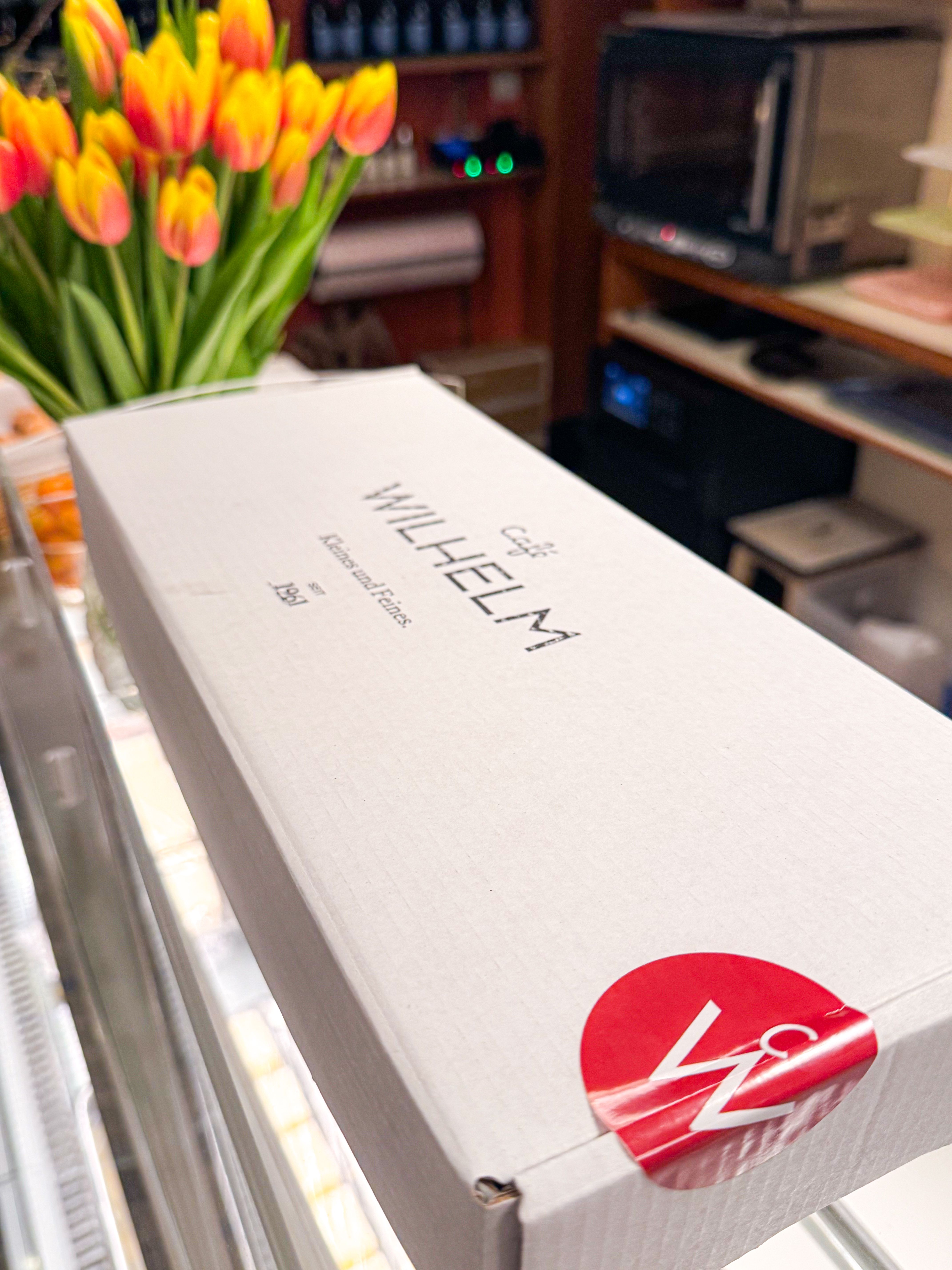 White box for sandwiches to take away