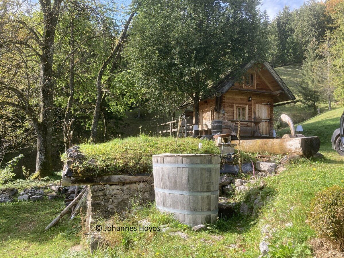 Wooden hut