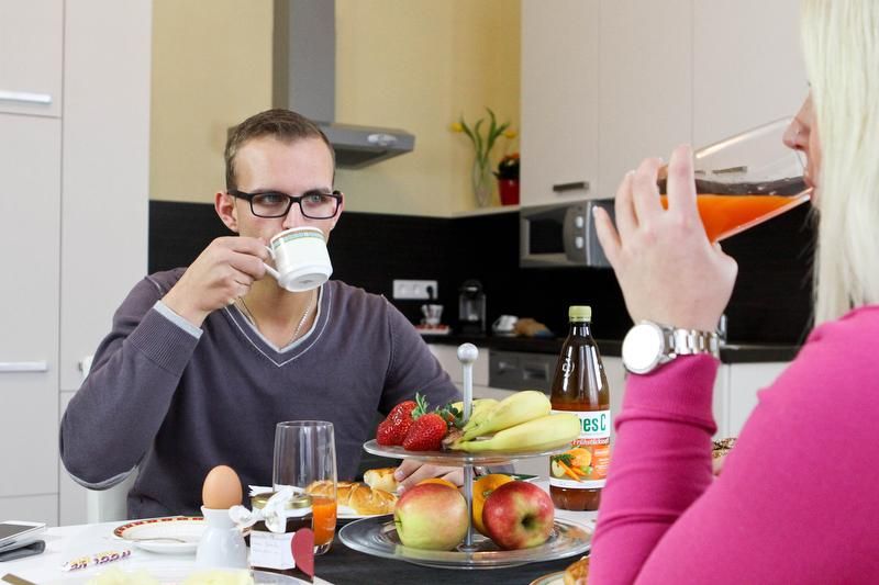 Cozy breakfast in your own apartment