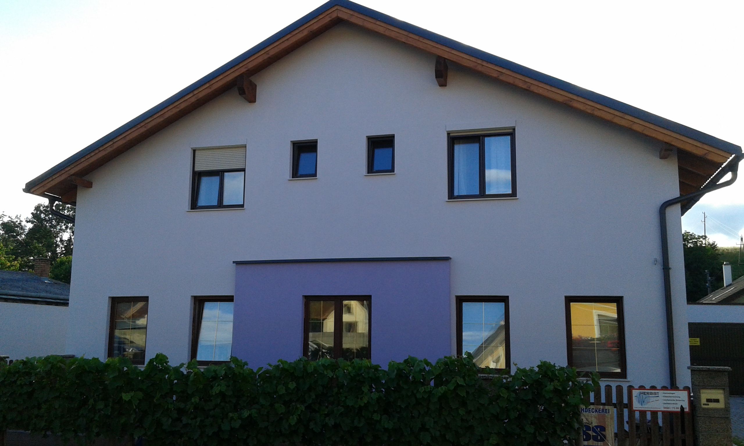 Exterior view of the modern hotel building.