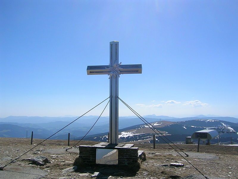 Summit cross on the Stuhleck