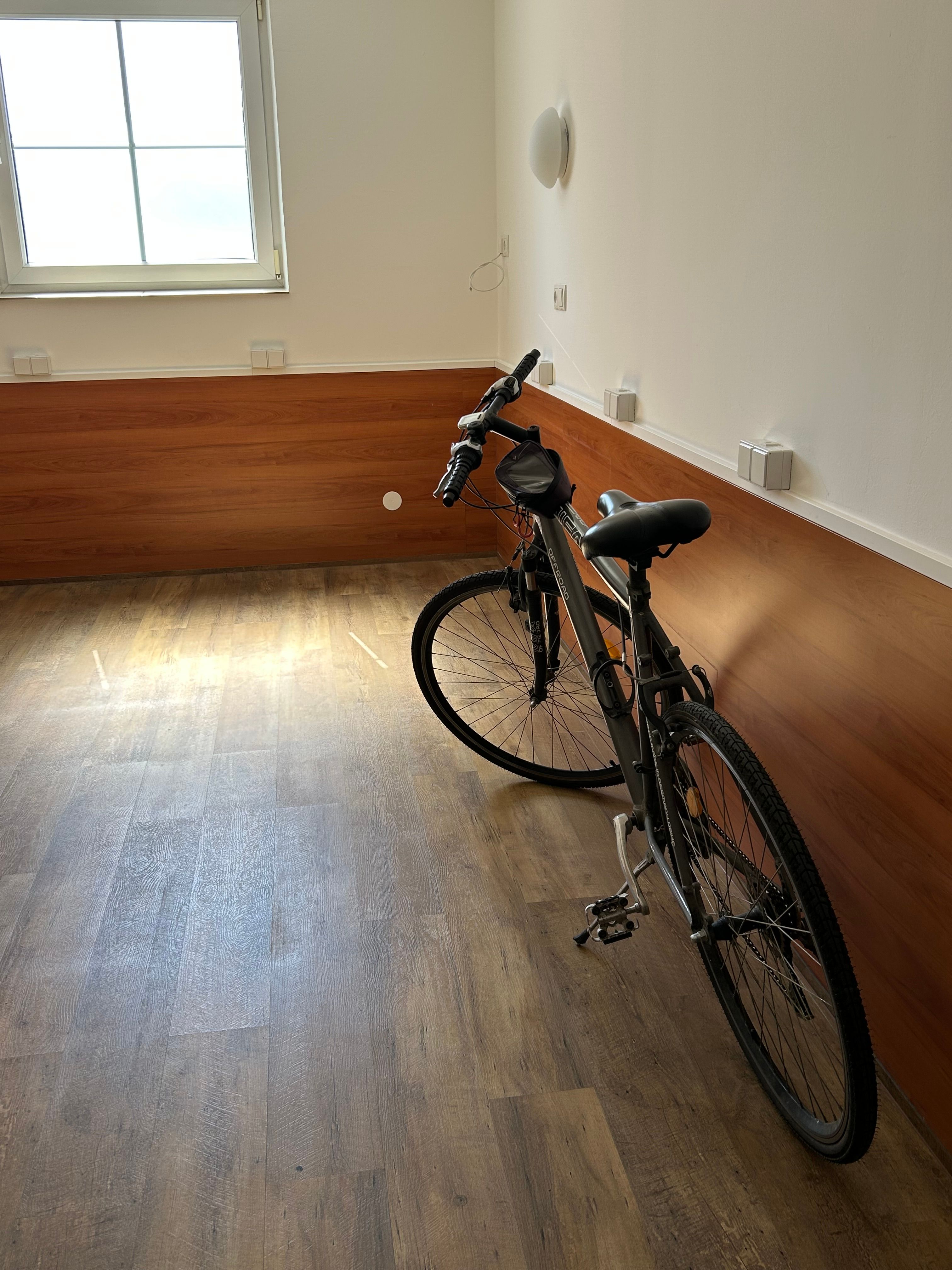 Heated bicycle room