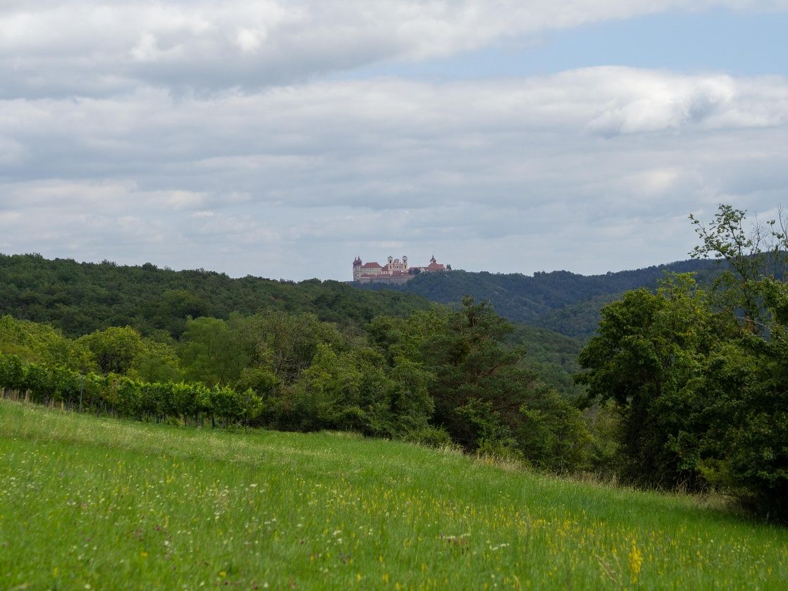 Göttweig Abbey in the distance