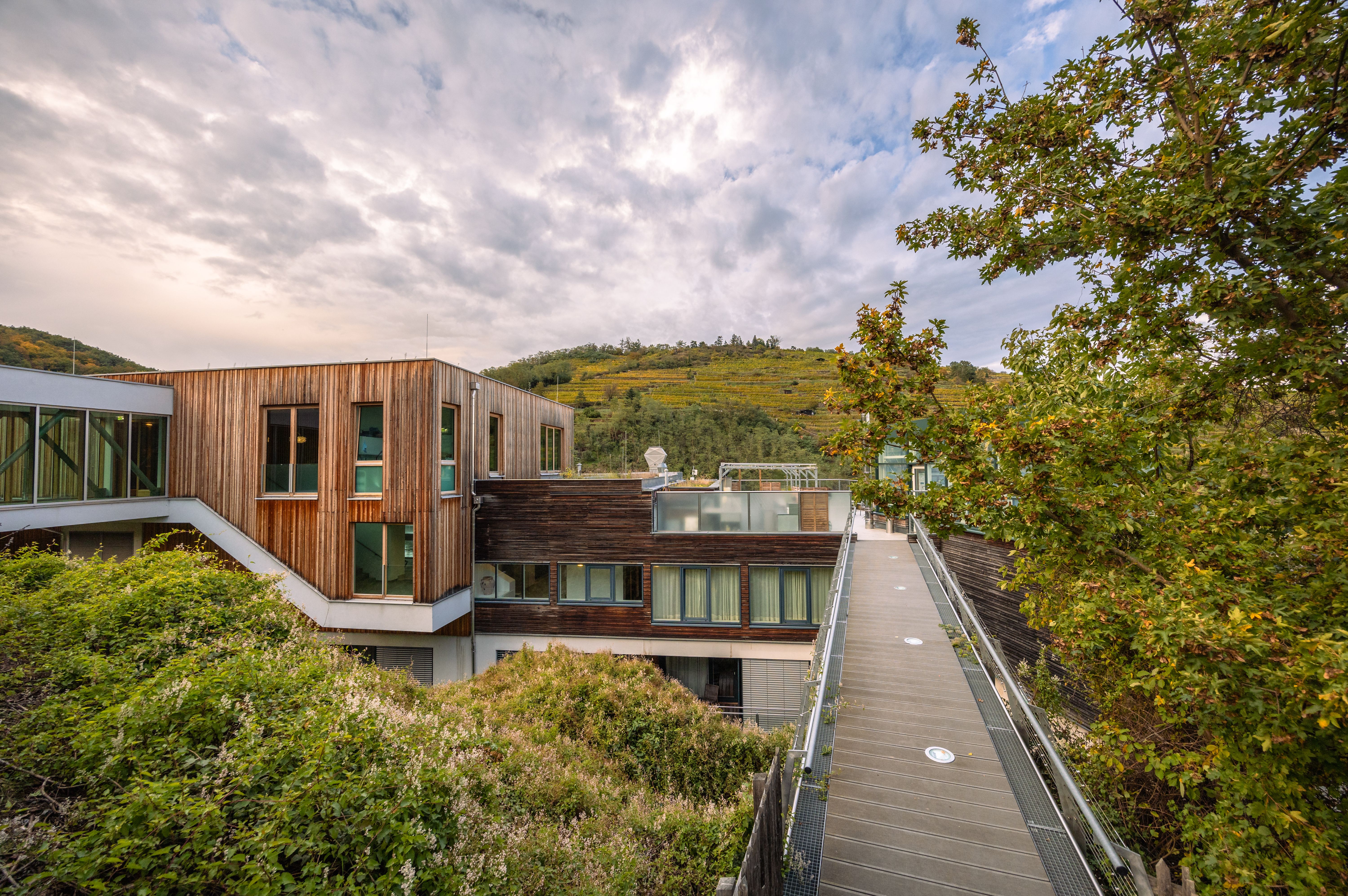 Interior view of the spa area with comfortable seating and large windows.