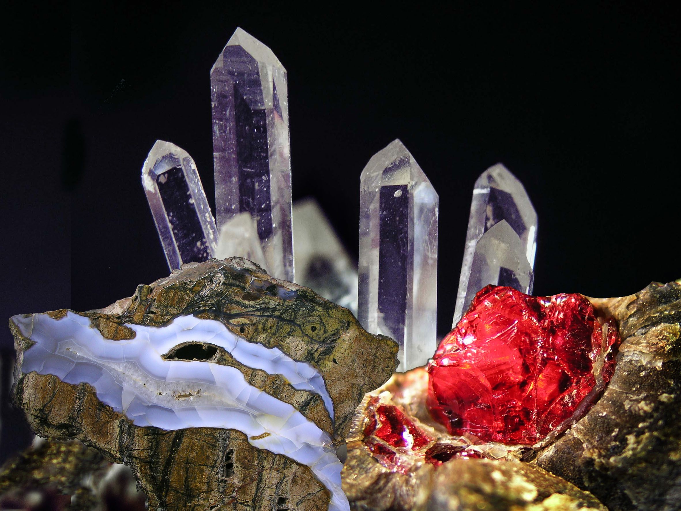 Mineral collage