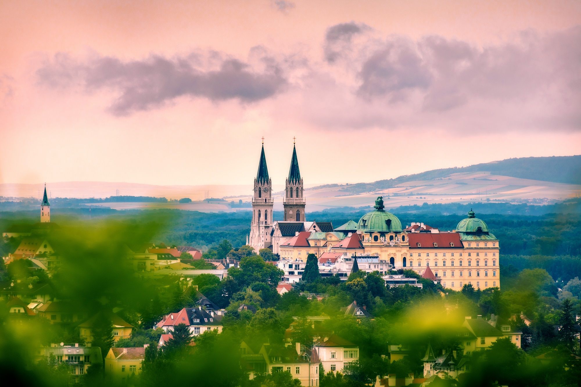 View over Stift Klosterneuburg